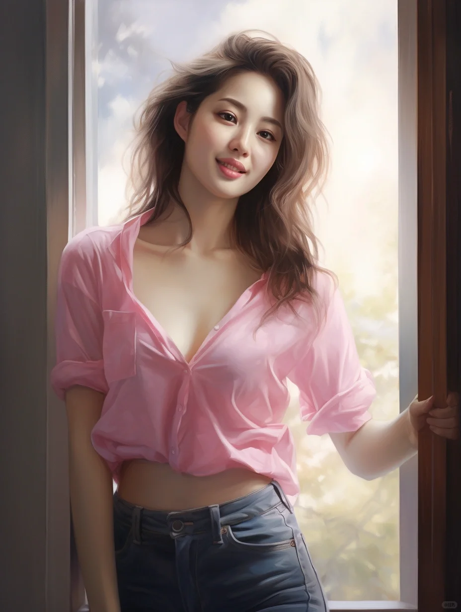 女生写真，这样的性感粉红女郎，你们喜欢吗？