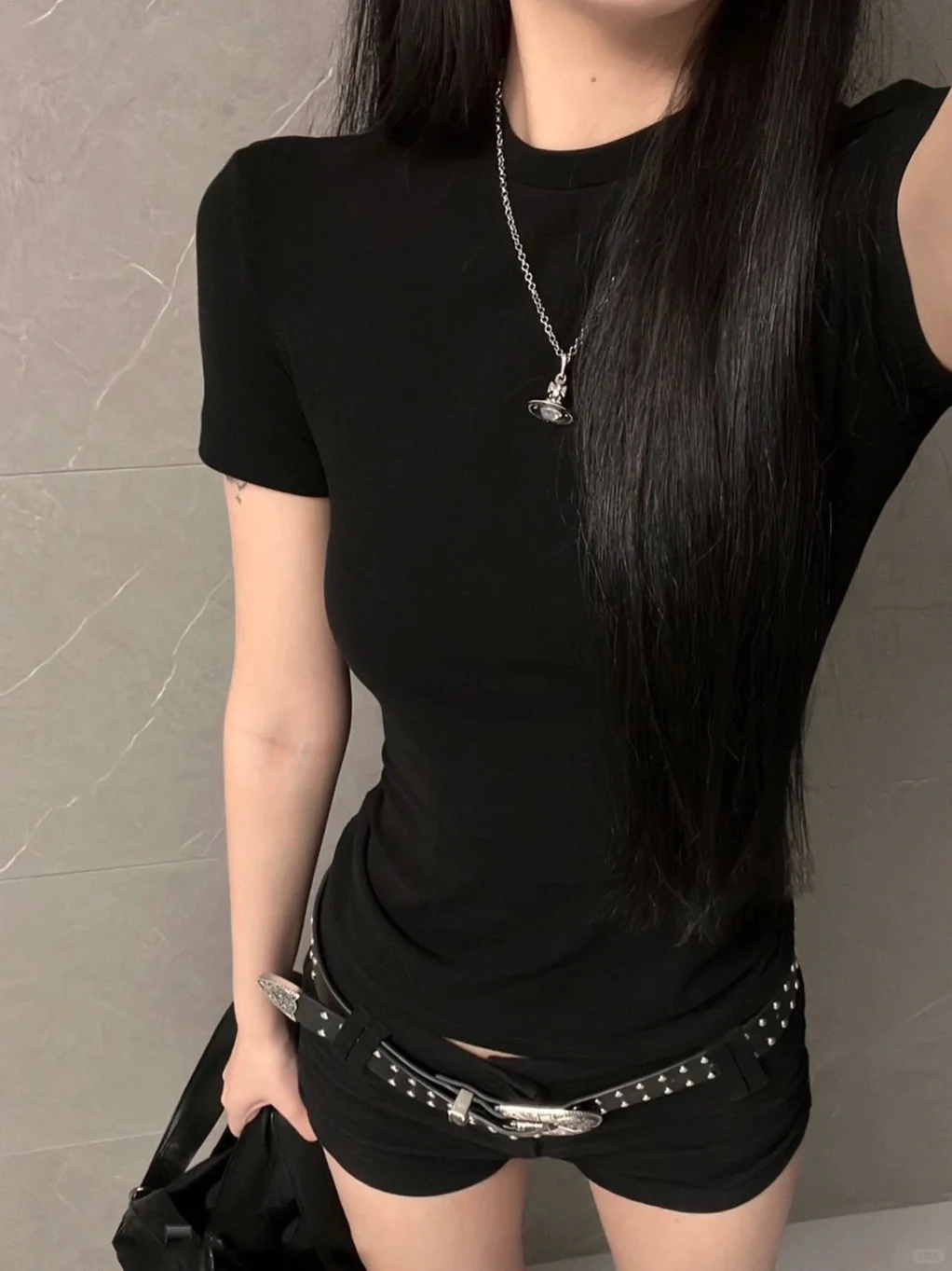 高级感休闲运动套装女夏季时尚百搭短袖T恤