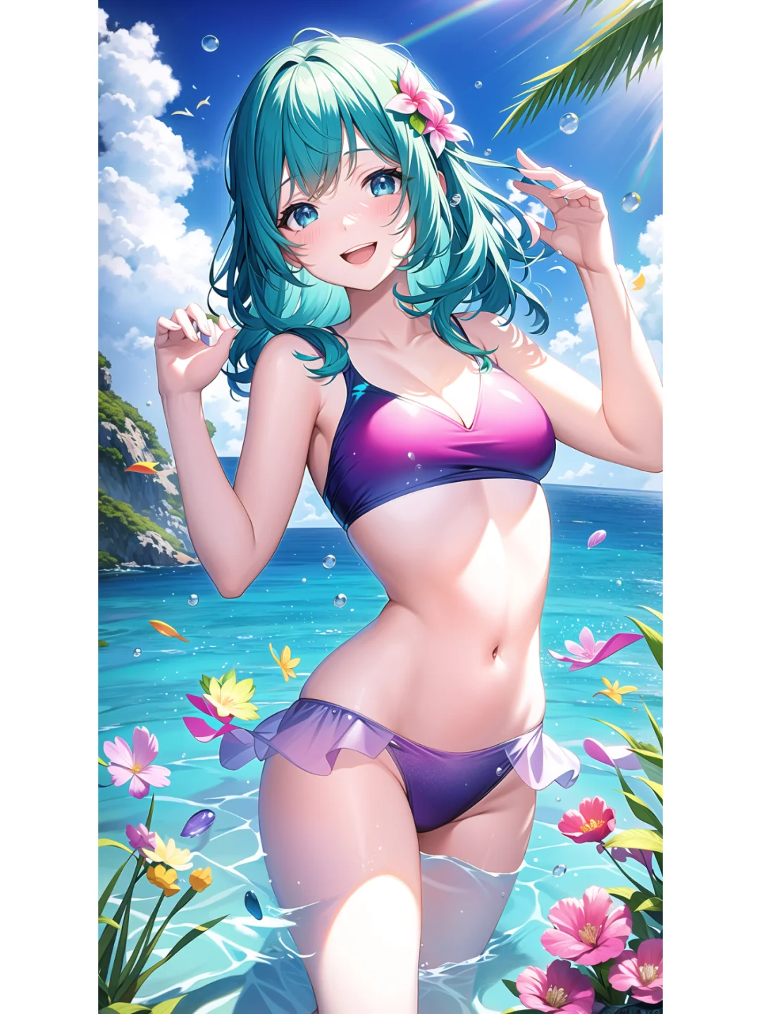 #Ai绘画#泳装少女