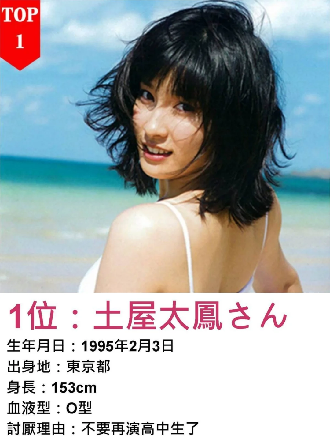 岛国人最讨厌女明星排行榜，第一名竟然是她