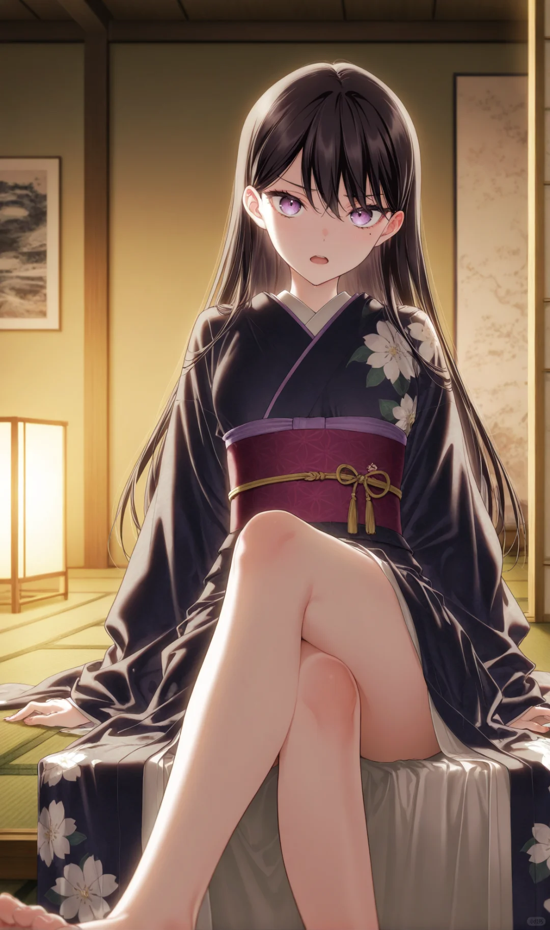 泪痣黑长直美女5