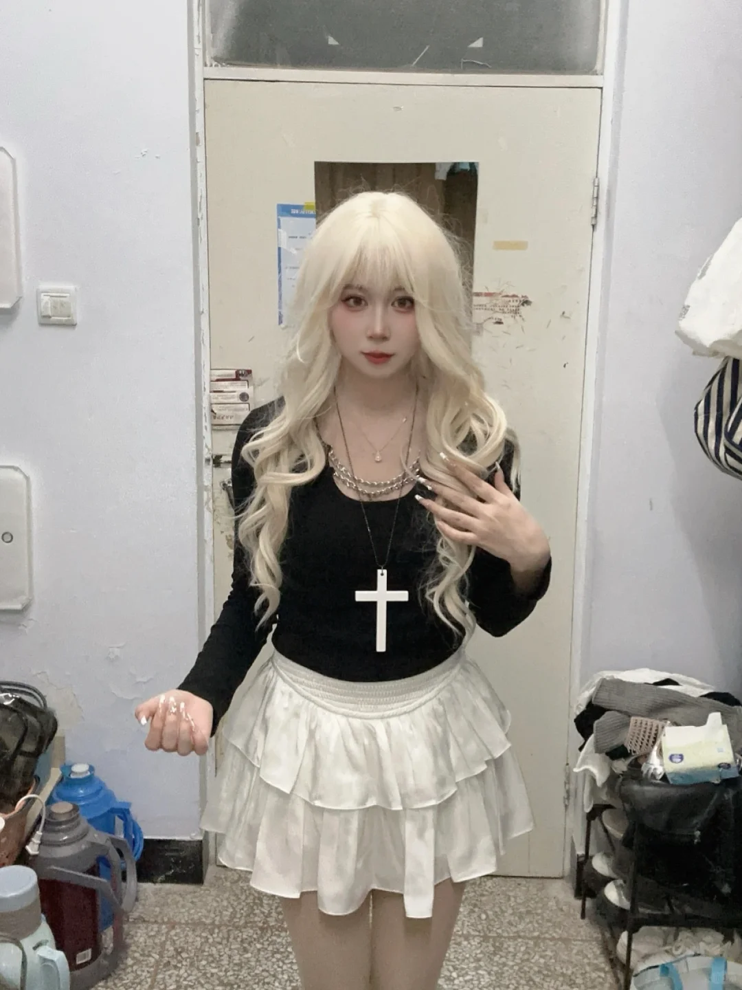 #这条白裙美到我心巴上了～