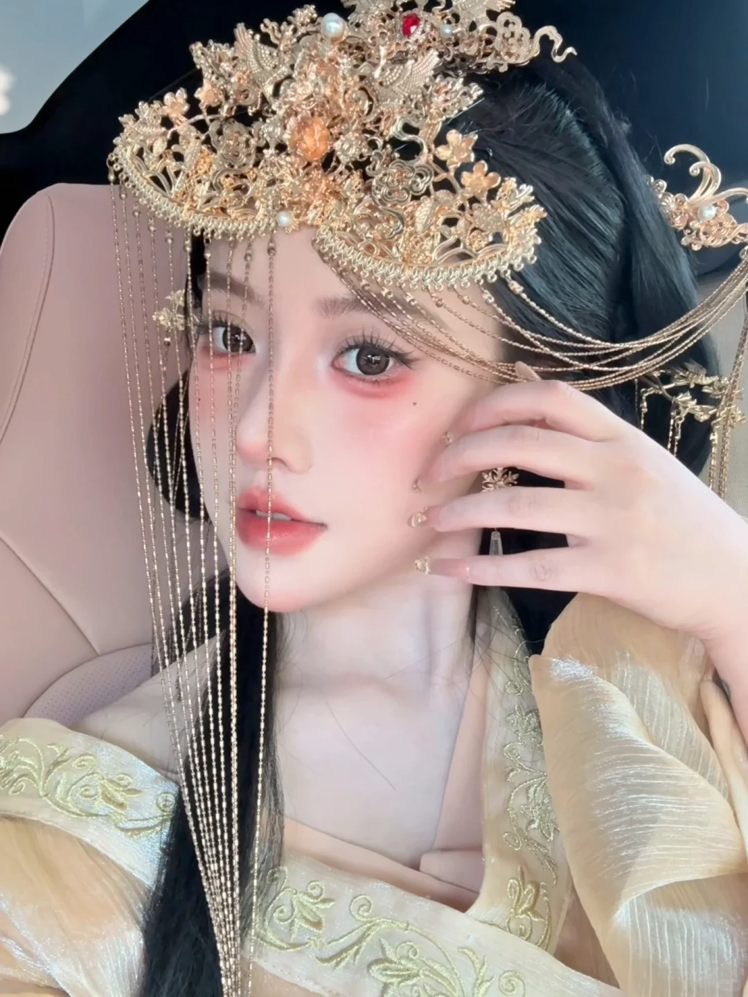 妆后原相机长这样能当汉服写真模特吗‼️互勉