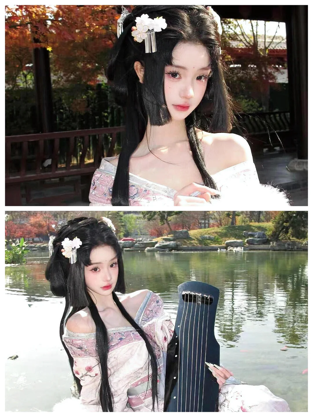 199r竟然在甘坑古镇做到了小唯汉服妆造！！