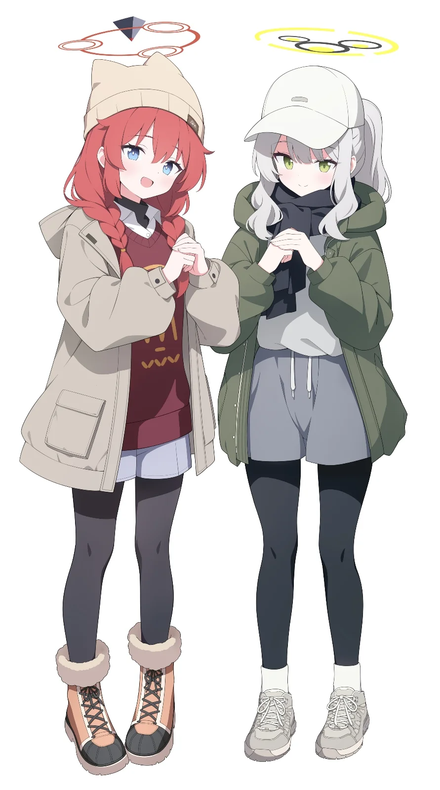 好兄弟真纪和小晴ᕕ(◠ڼ◠)ᕗ
