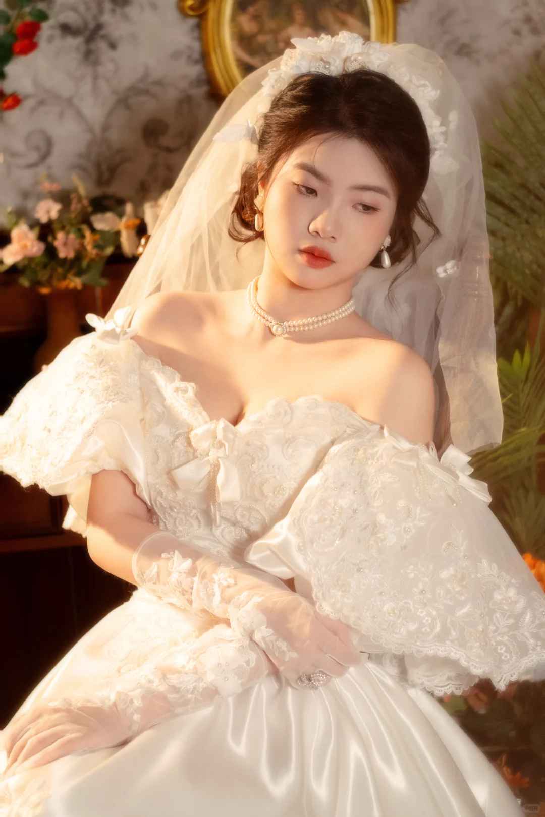 女孩子都拒绝不了的复古婚纱写真~