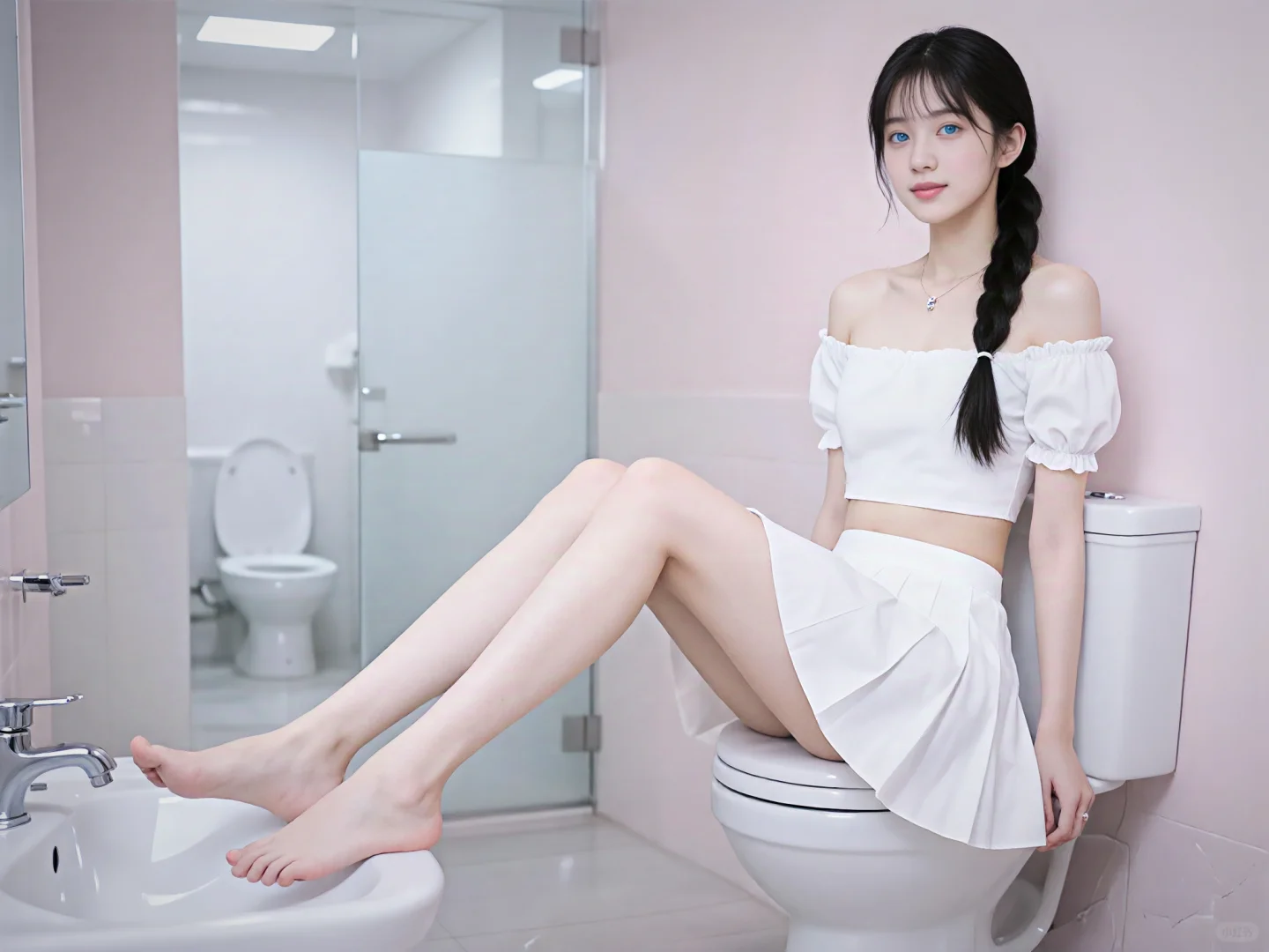 [AI生成]浴室少女