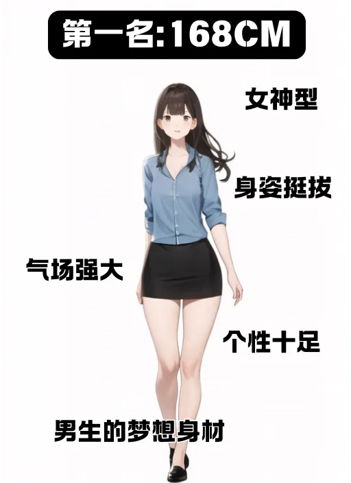 最受欢迎的女生身高排名，太真实了