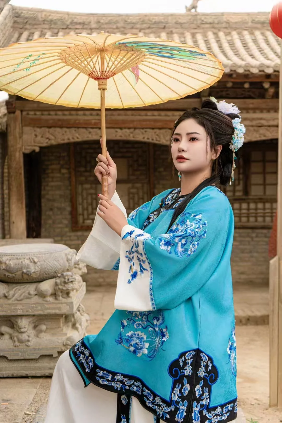 来影视城拍清汉女啦