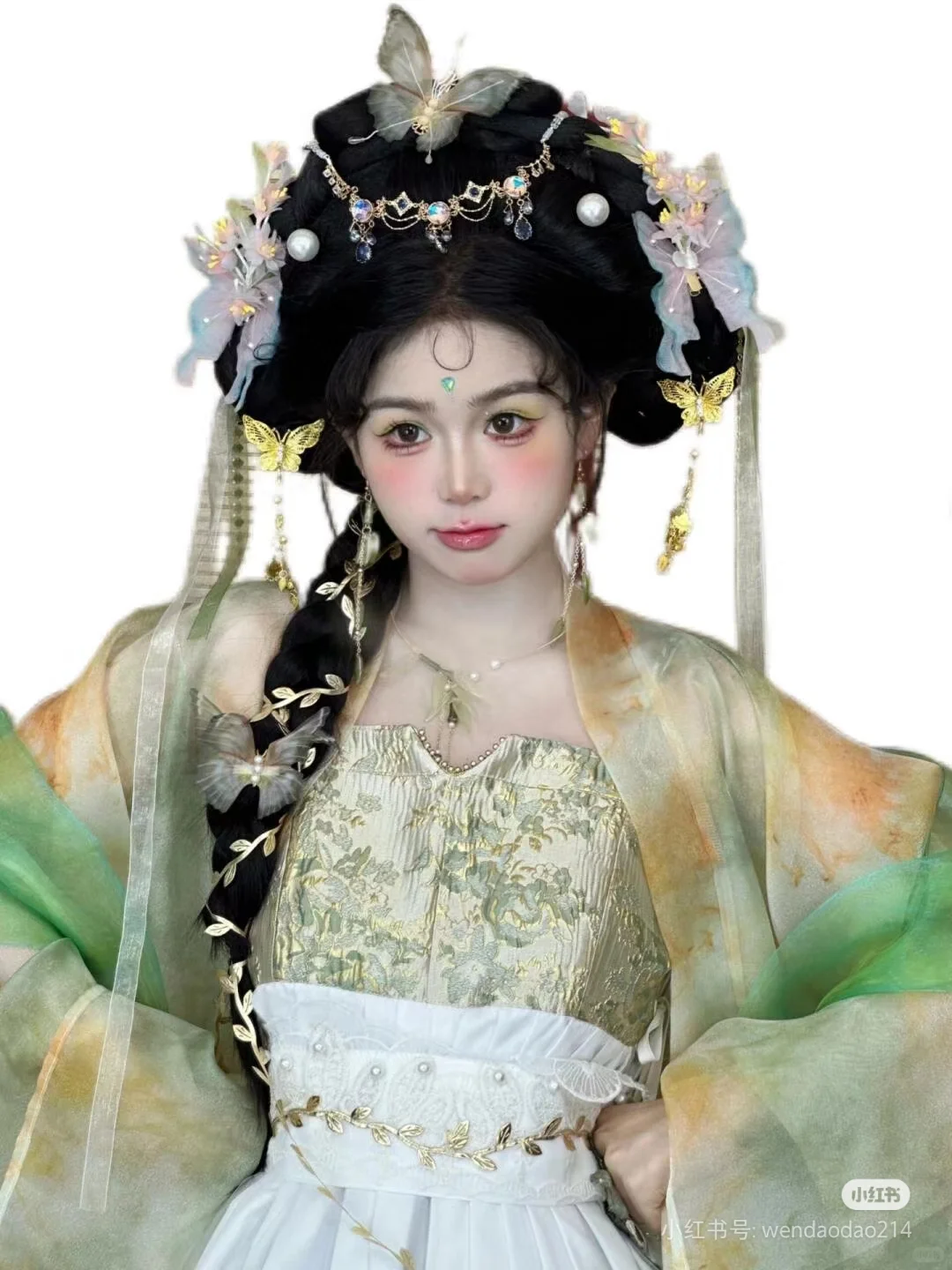 清冷古风美人头像搭配汉服发型