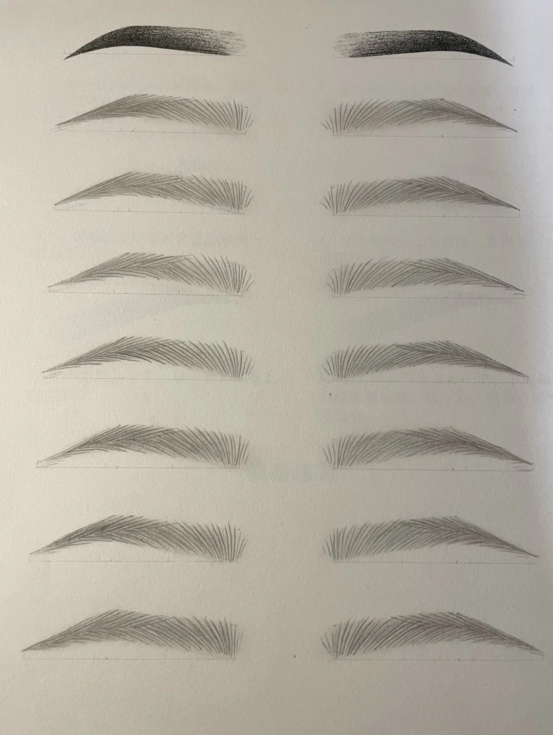 纸上眉毛练习2
