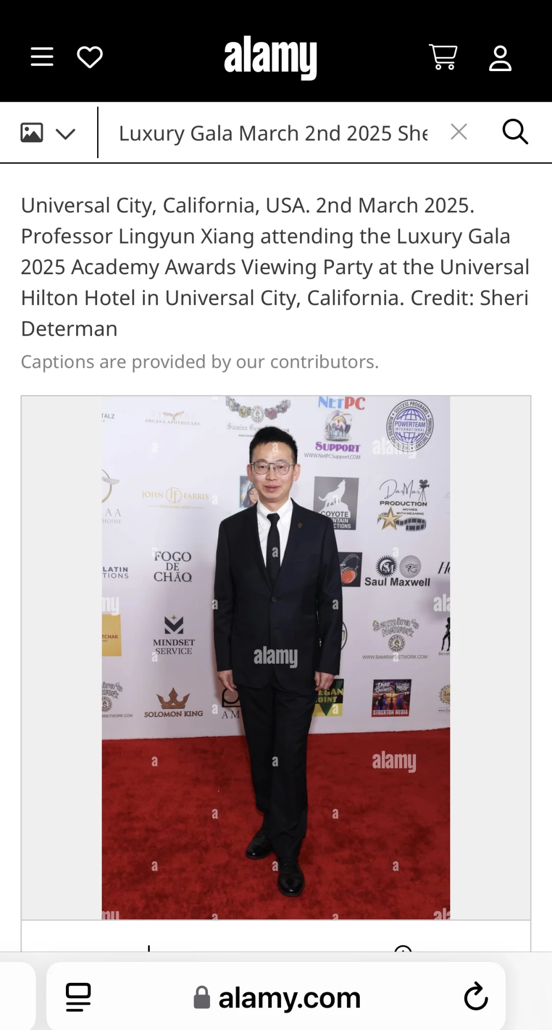 有幸登上Alamy 封面与一线明星同框