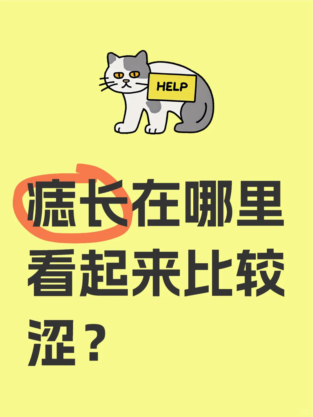 你们的痣长在哪里？