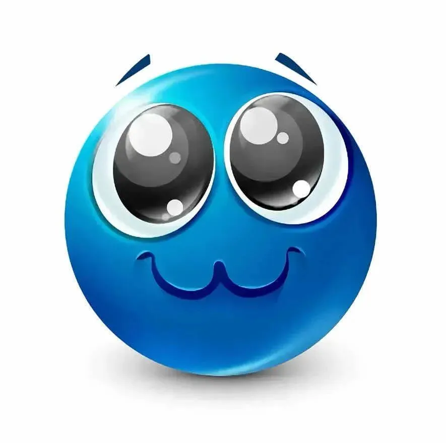 蓝脸emoji/OK～