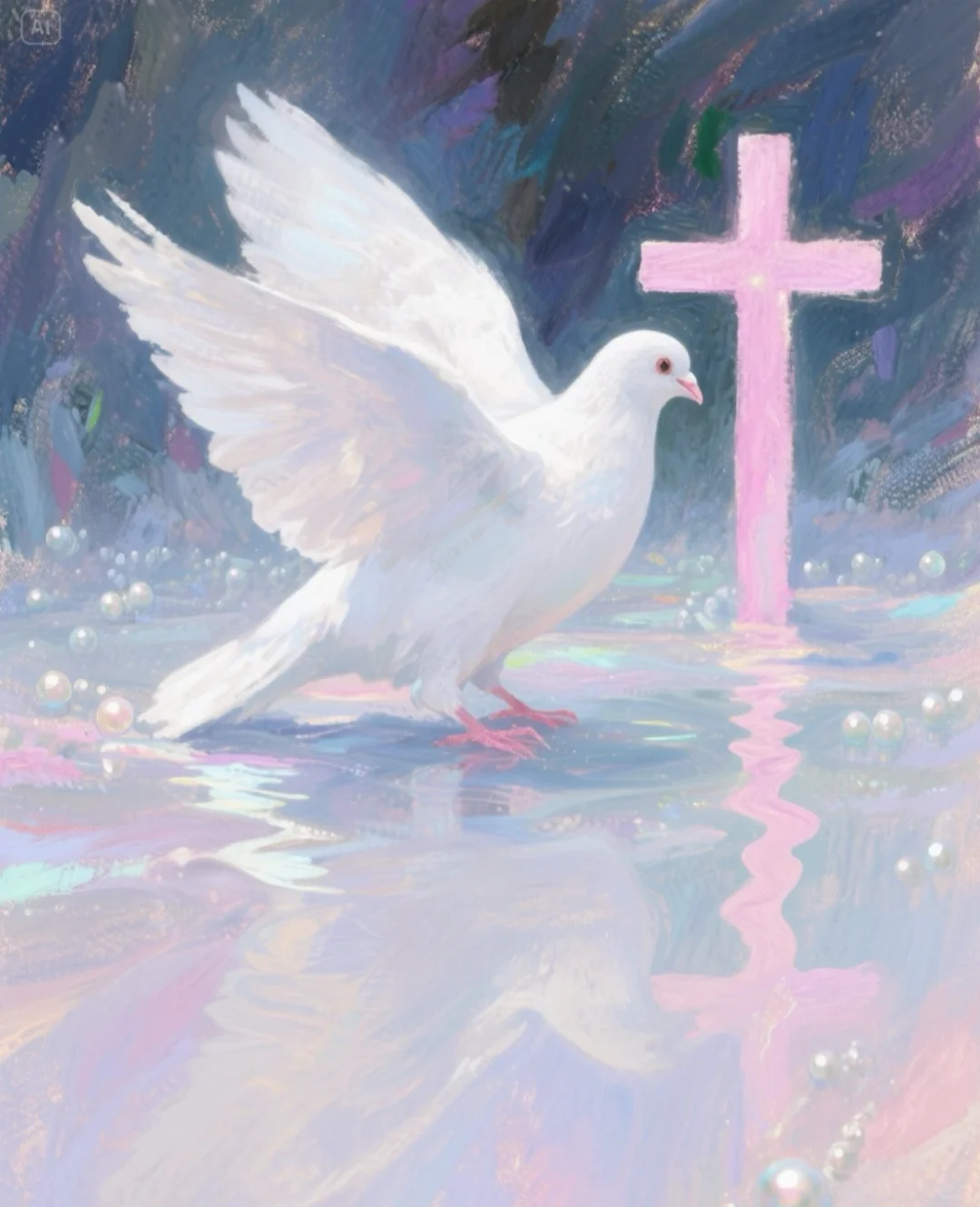 粉色💕分享 | 少女与白鸽🕊️
