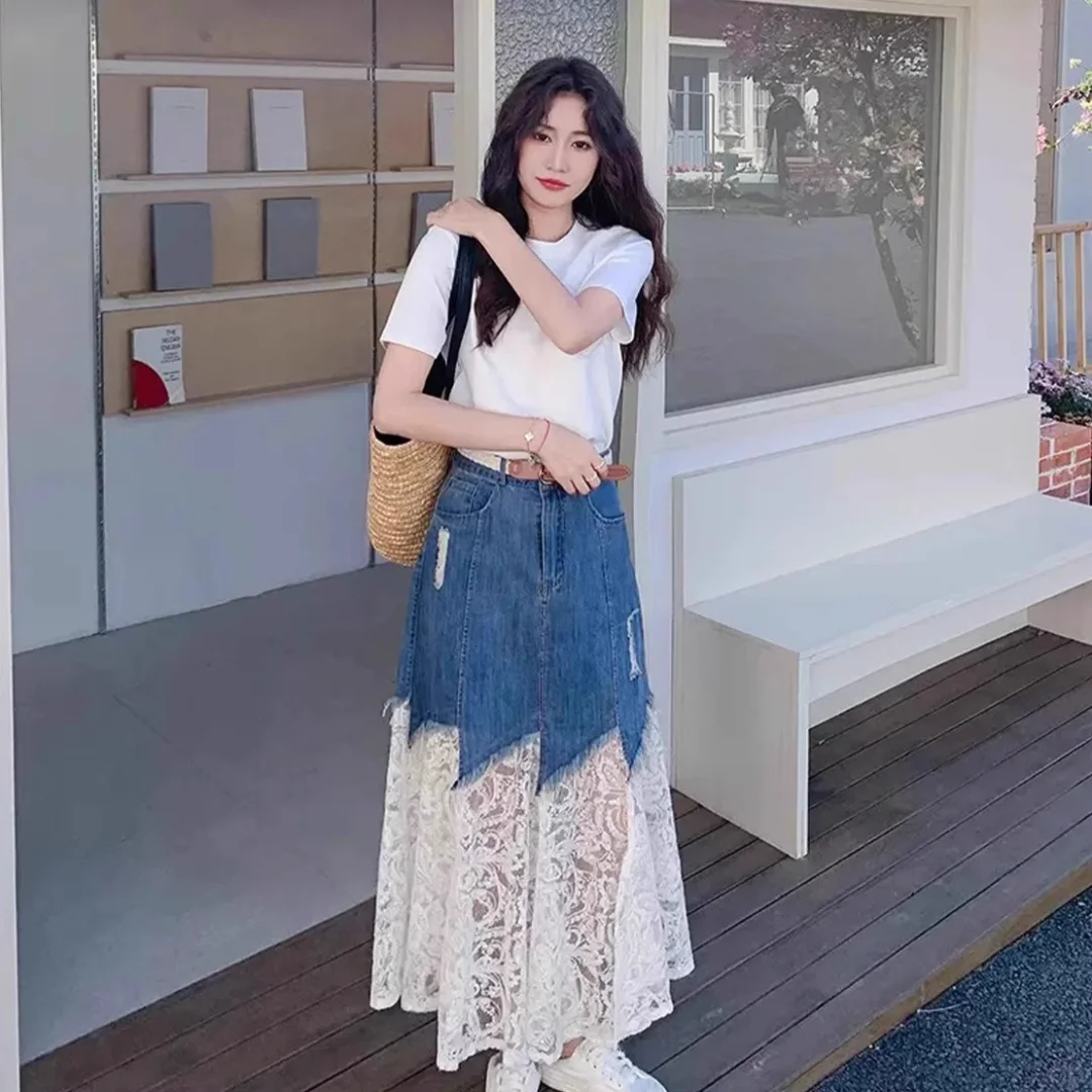 夏日清新🌞蕾丝牛仔套装