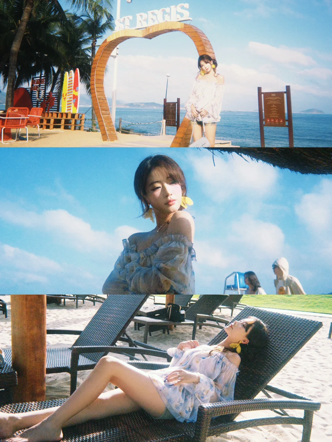 给自己存一组海边拍照姿势𓈒𓂂 🐚˚ 𓇼 𓂂