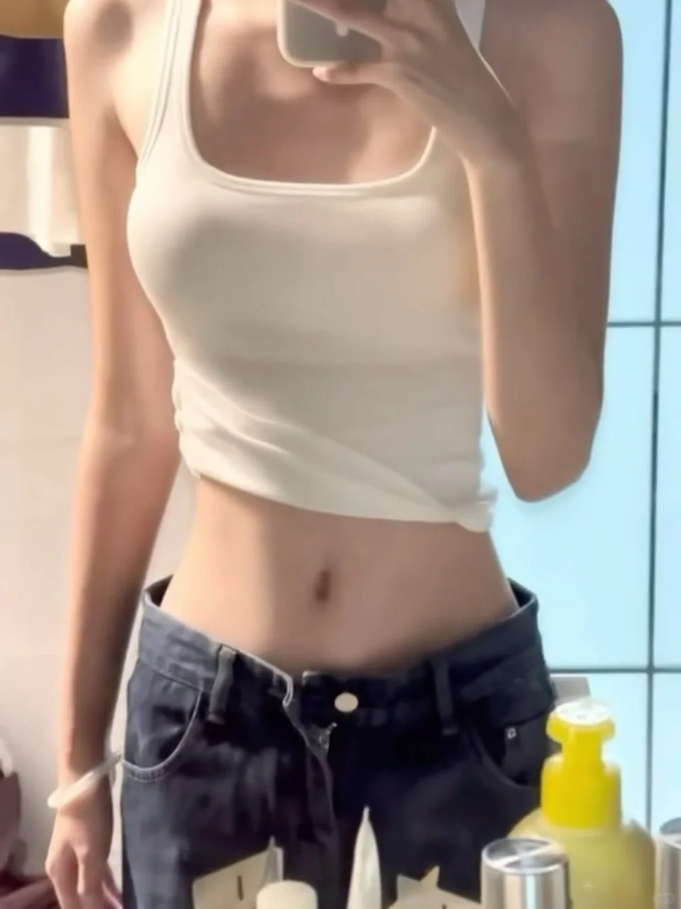 我们健身女爬坡是这样的