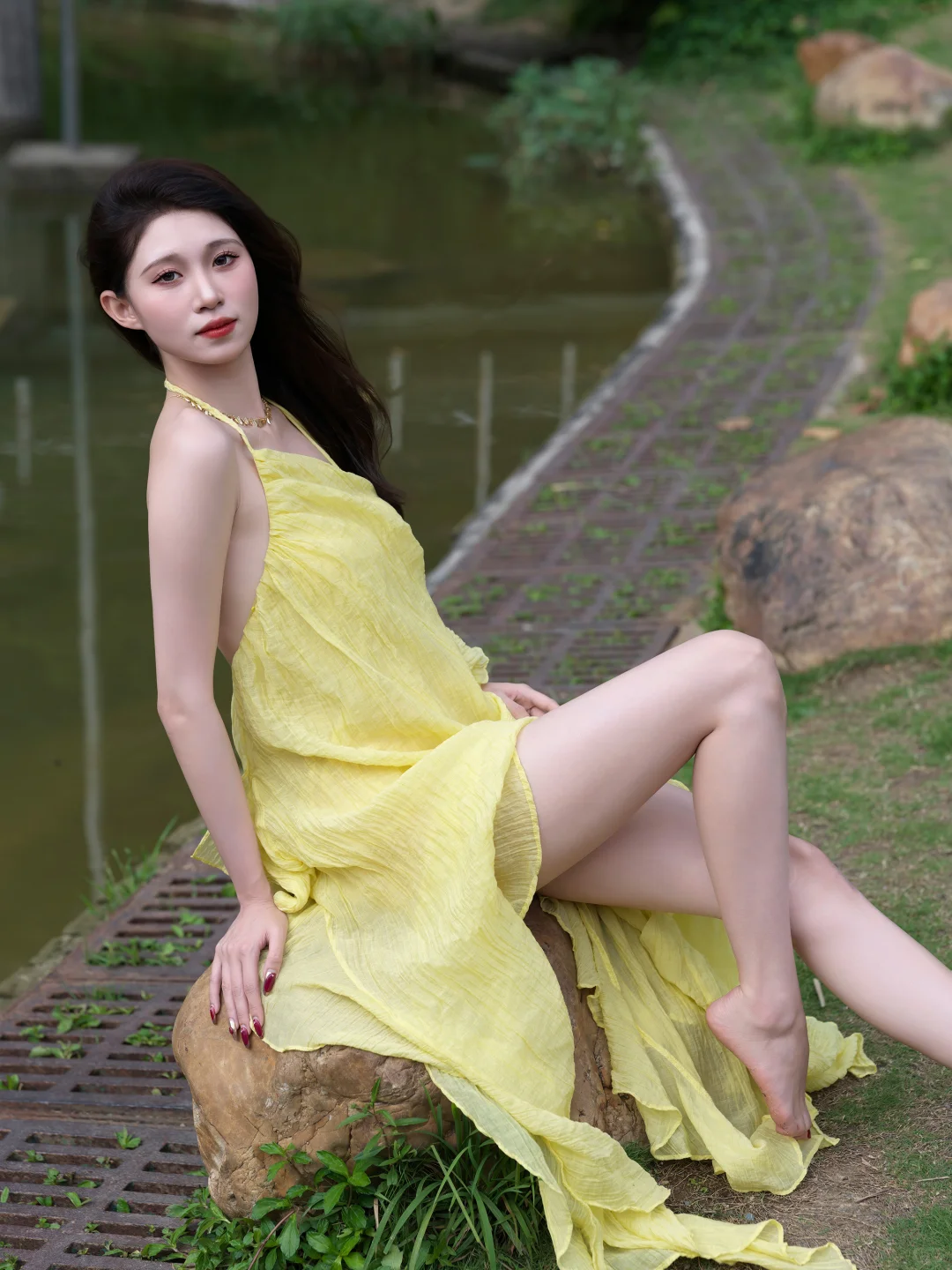 这条黄色👗裙子真的太绝了！！
