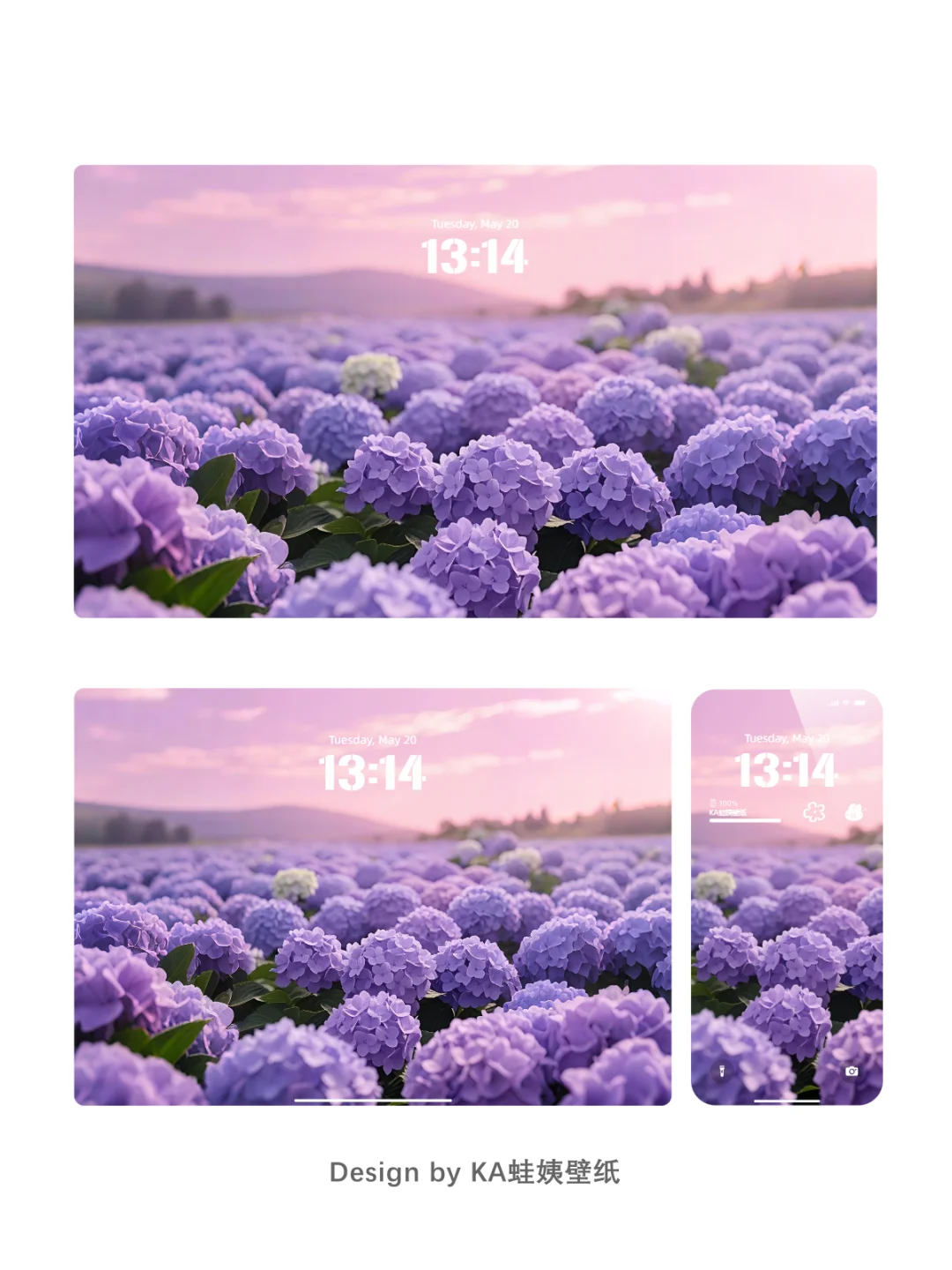 520限定浪漫紫绣球|手机壁纸