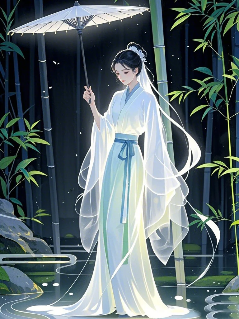 白衣古风女子