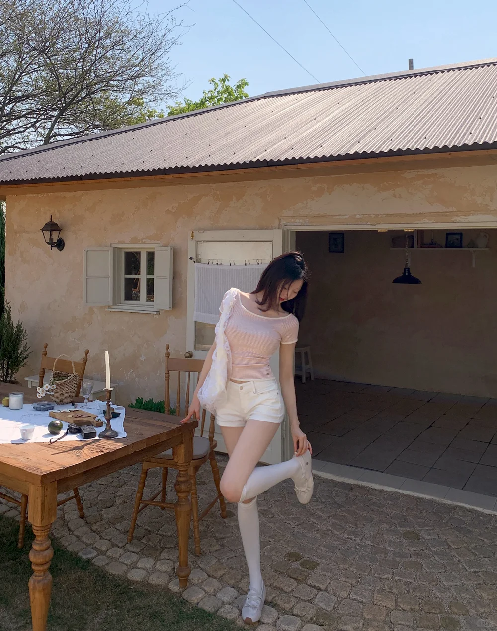韩女甜美纯欲穿搭～