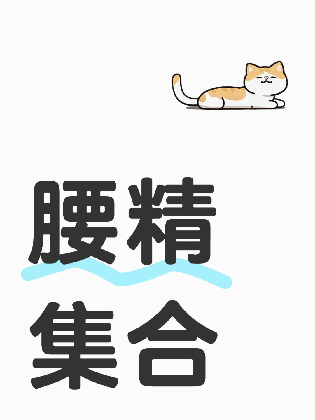一直心念念的小腰精来集合了
