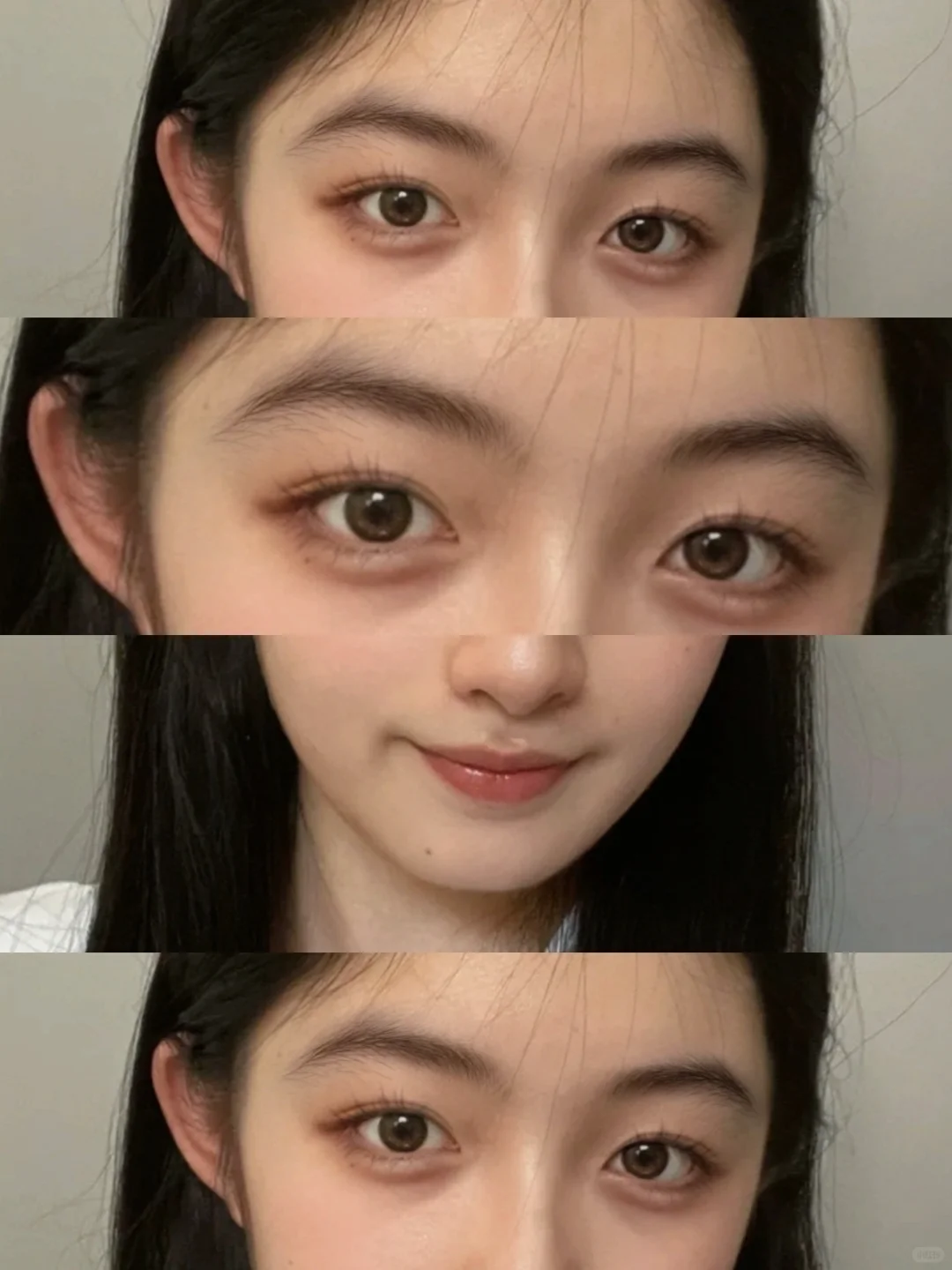 方圆脸闭眼冲！搭远山丝雾眉太美了叭！！