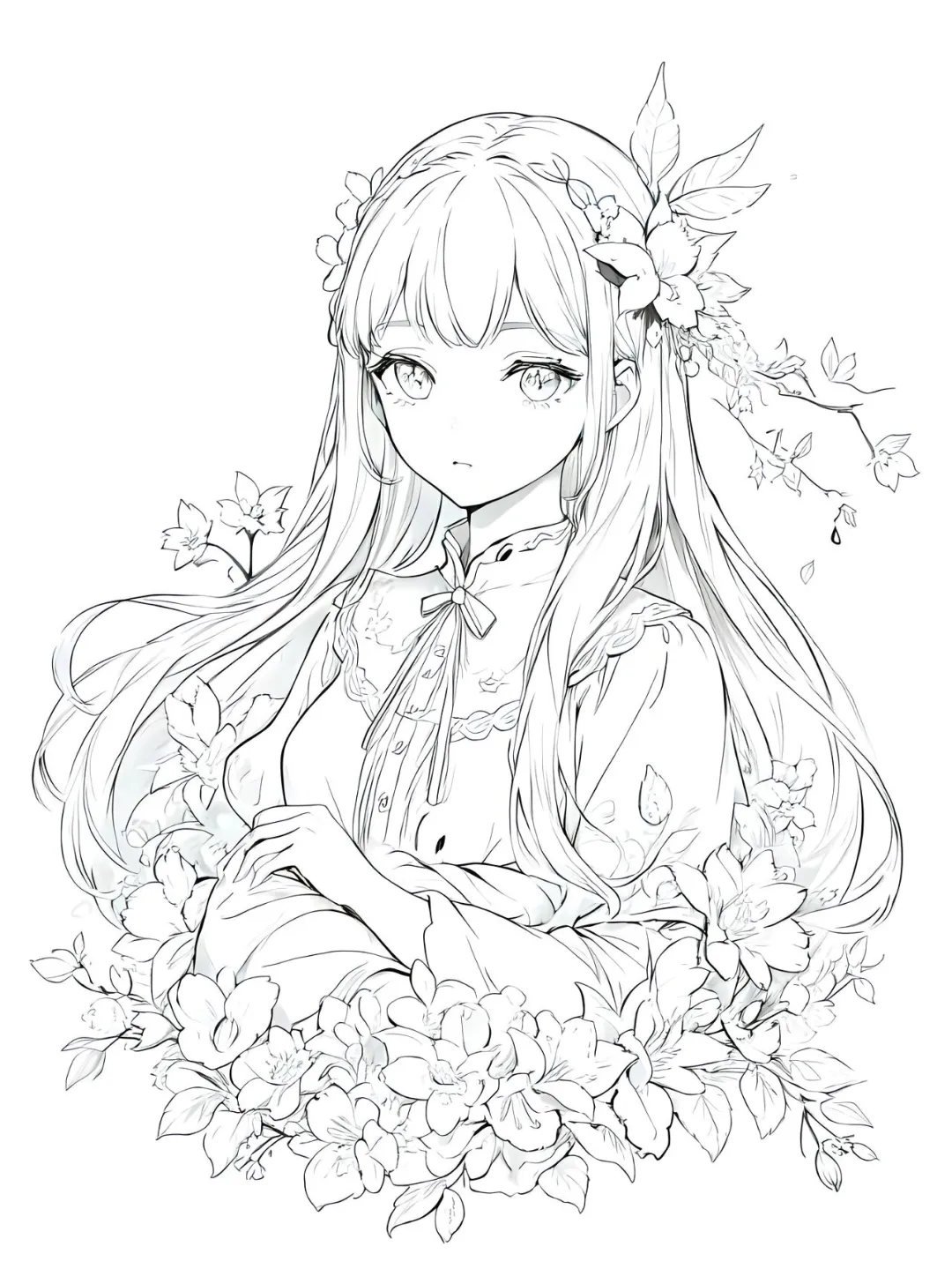 1000➕少女线稿素材🌱