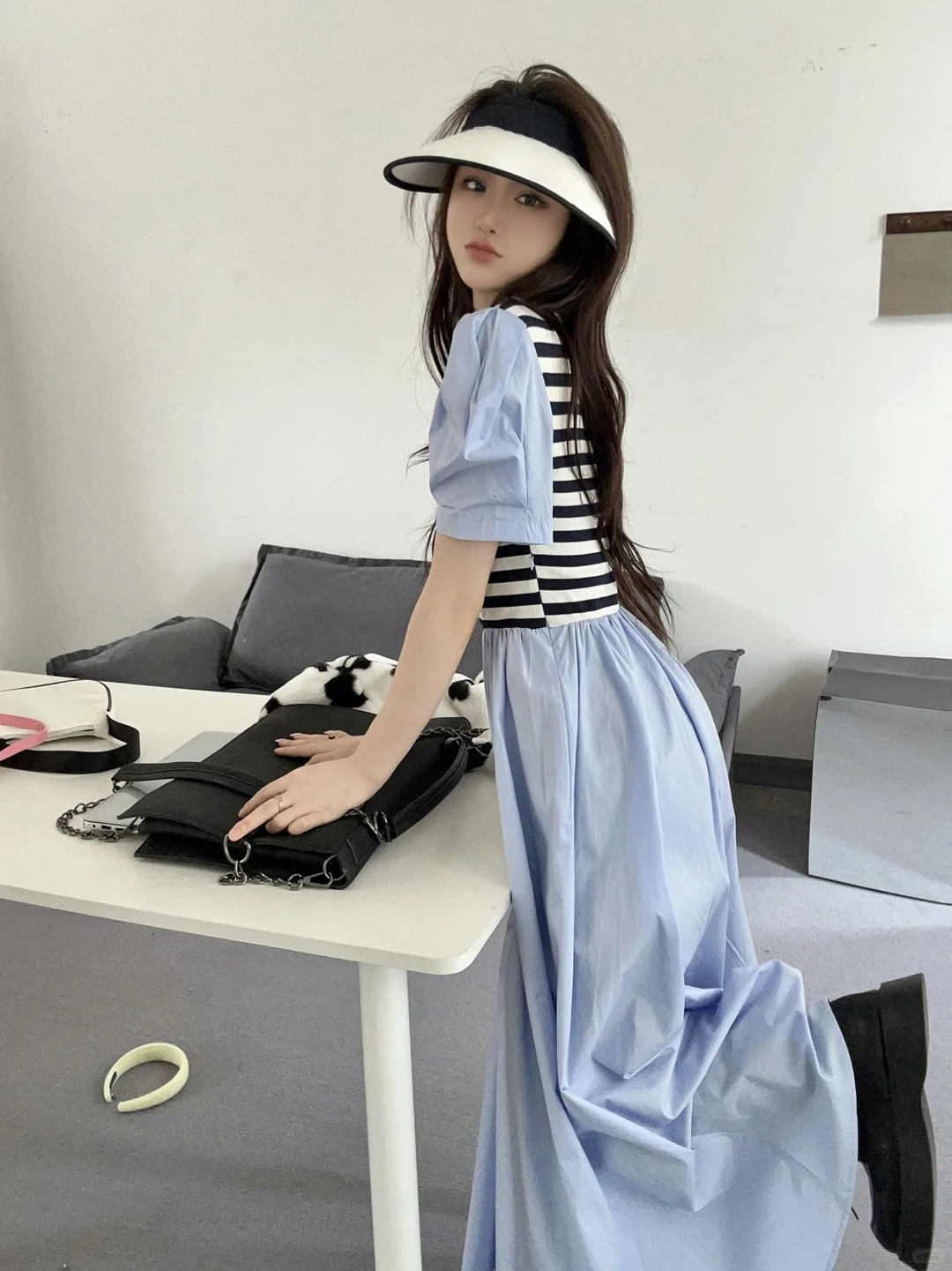 曼鱼 连衣裙 女模