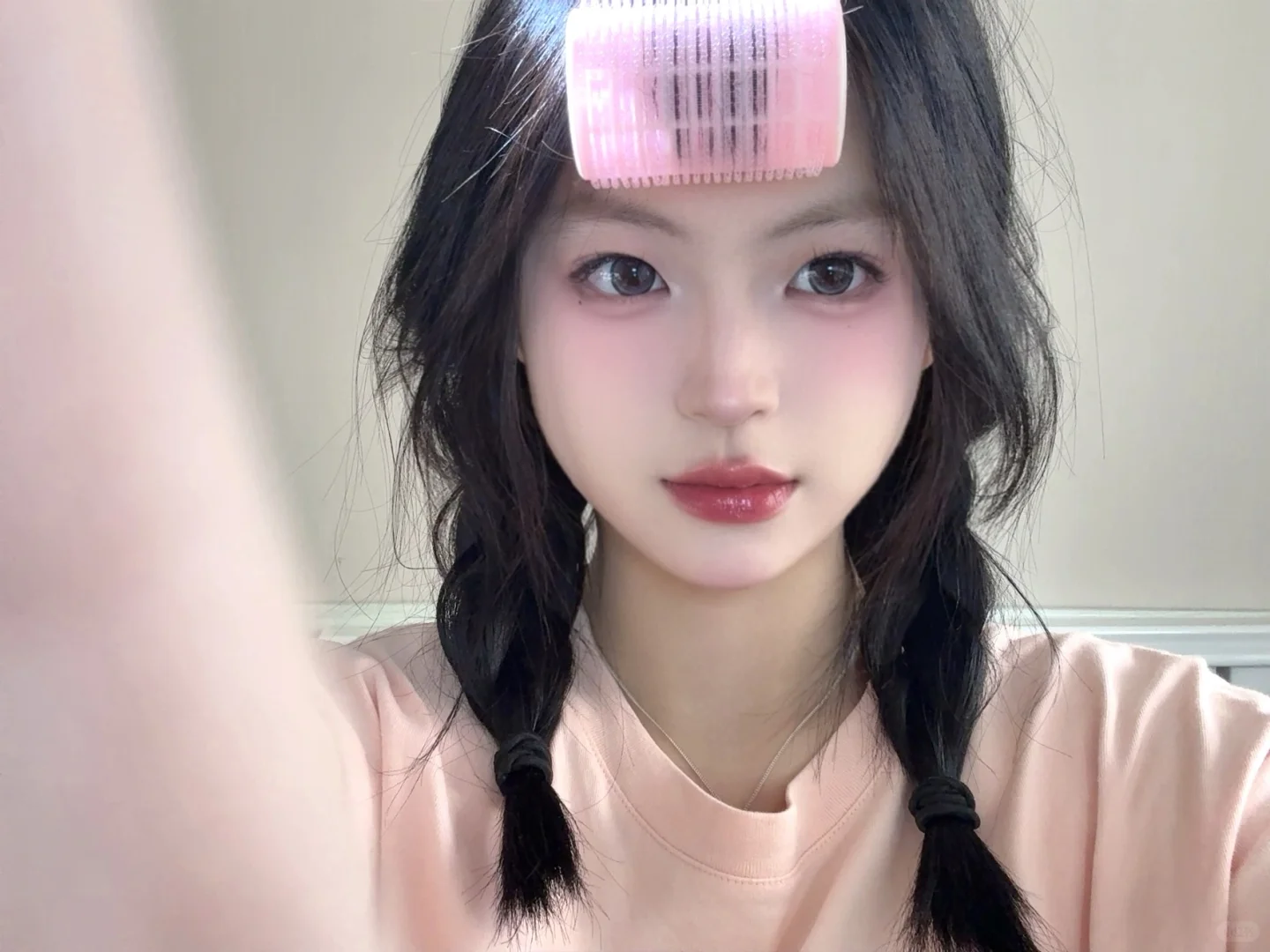 今天的妆是水蜜桃🍑味的~