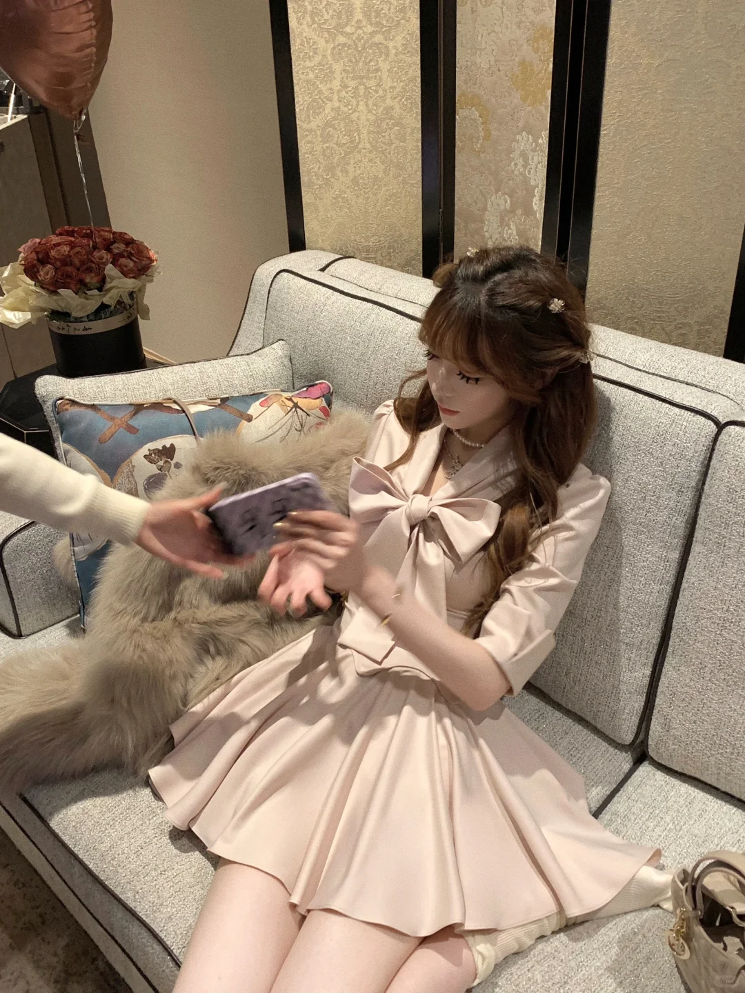 为漂亮裙子哭泣！！收腰大裙摆根本无法拒绝🩰