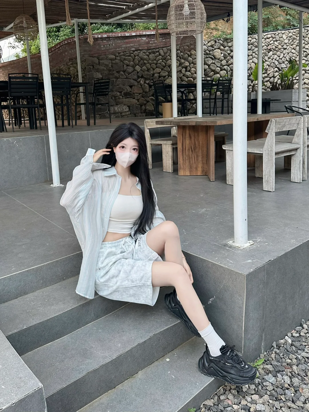 度假感青春女大