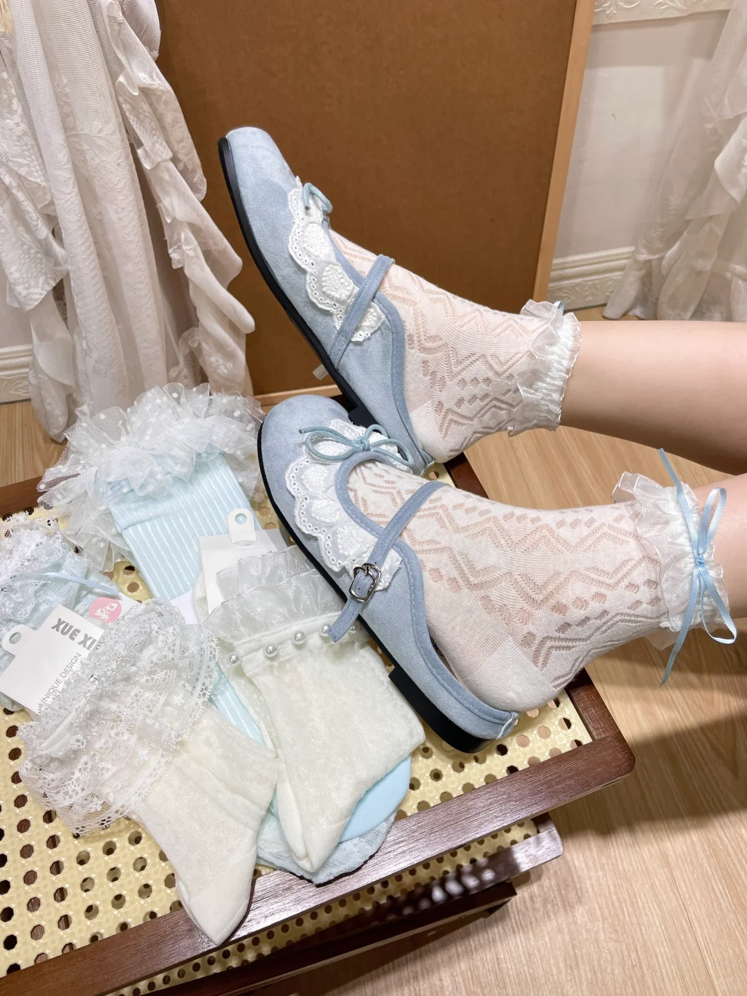 这袜子太精致了…根本不舍得脱！！！