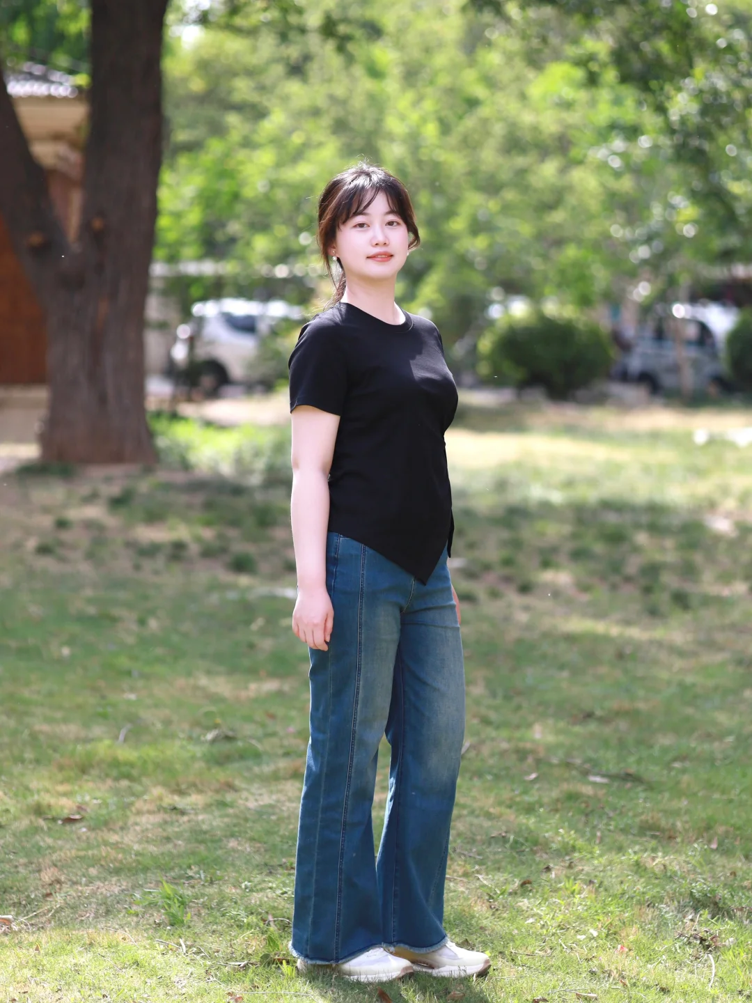 微胖女生舒适办公室穿搭