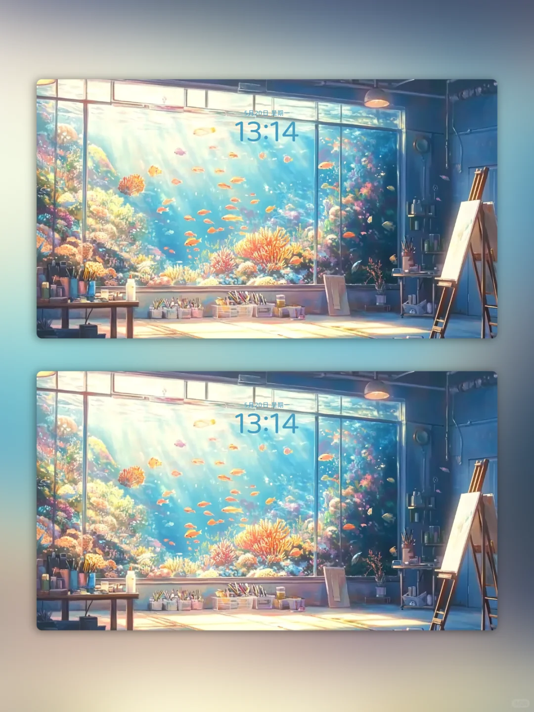 高清壁纸｜海洋里的画室｜梦想起航