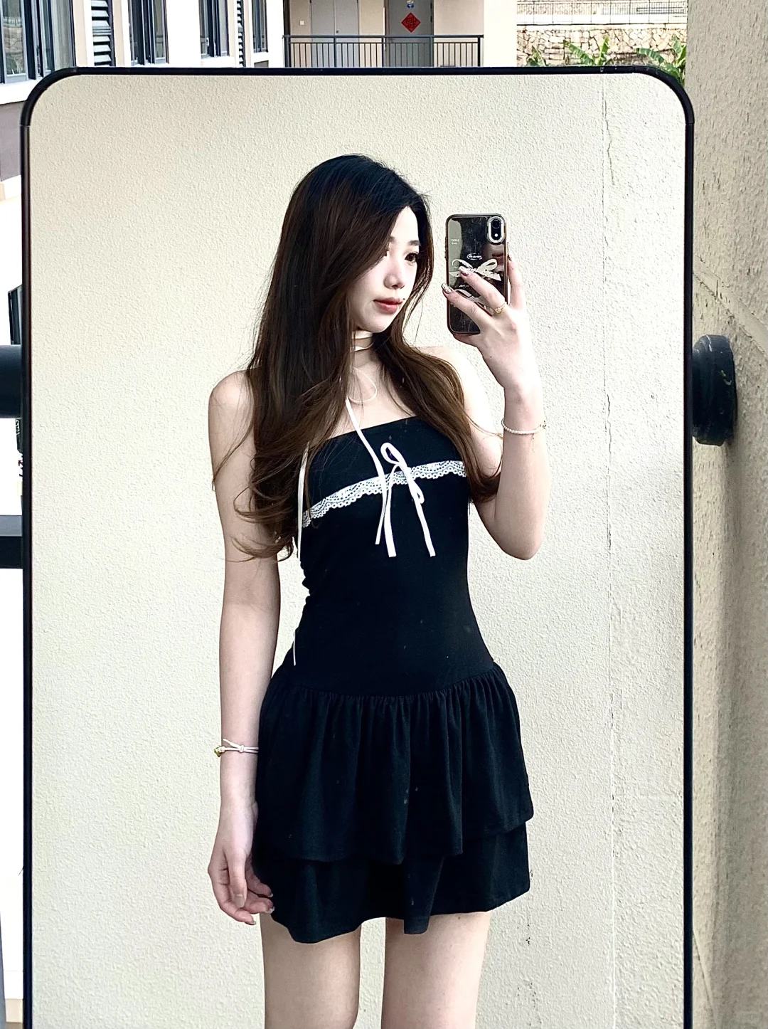 ootd🪽39拿下夏日绝美蕾丝小黑裙～☕️