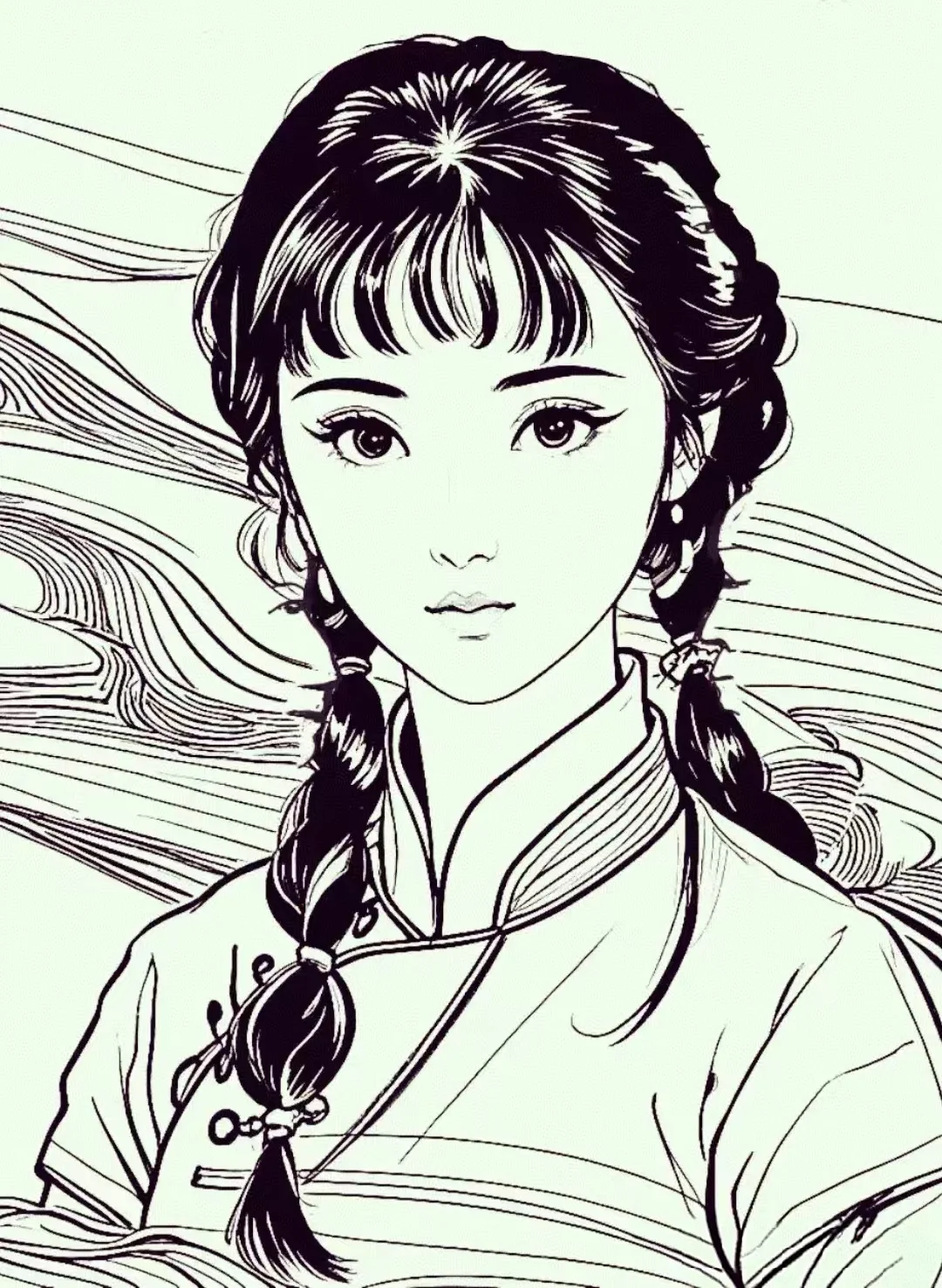 看似一张美女图，实际还隐藏3张人脸