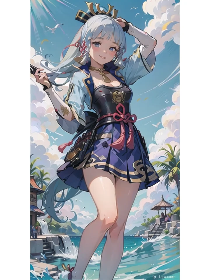 夏日泳装绫华|冰神之眼也挡不住炎炎夏日啊