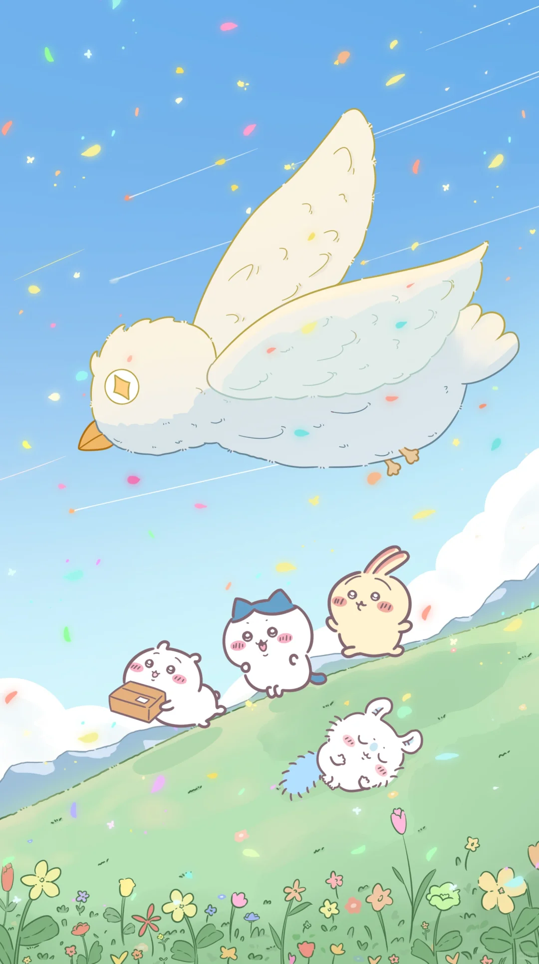 chiikawa壁纸，风中的宝宝