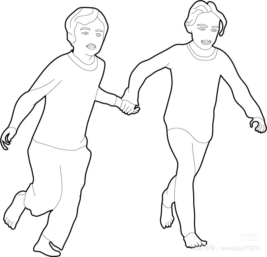 线稿小白人素材