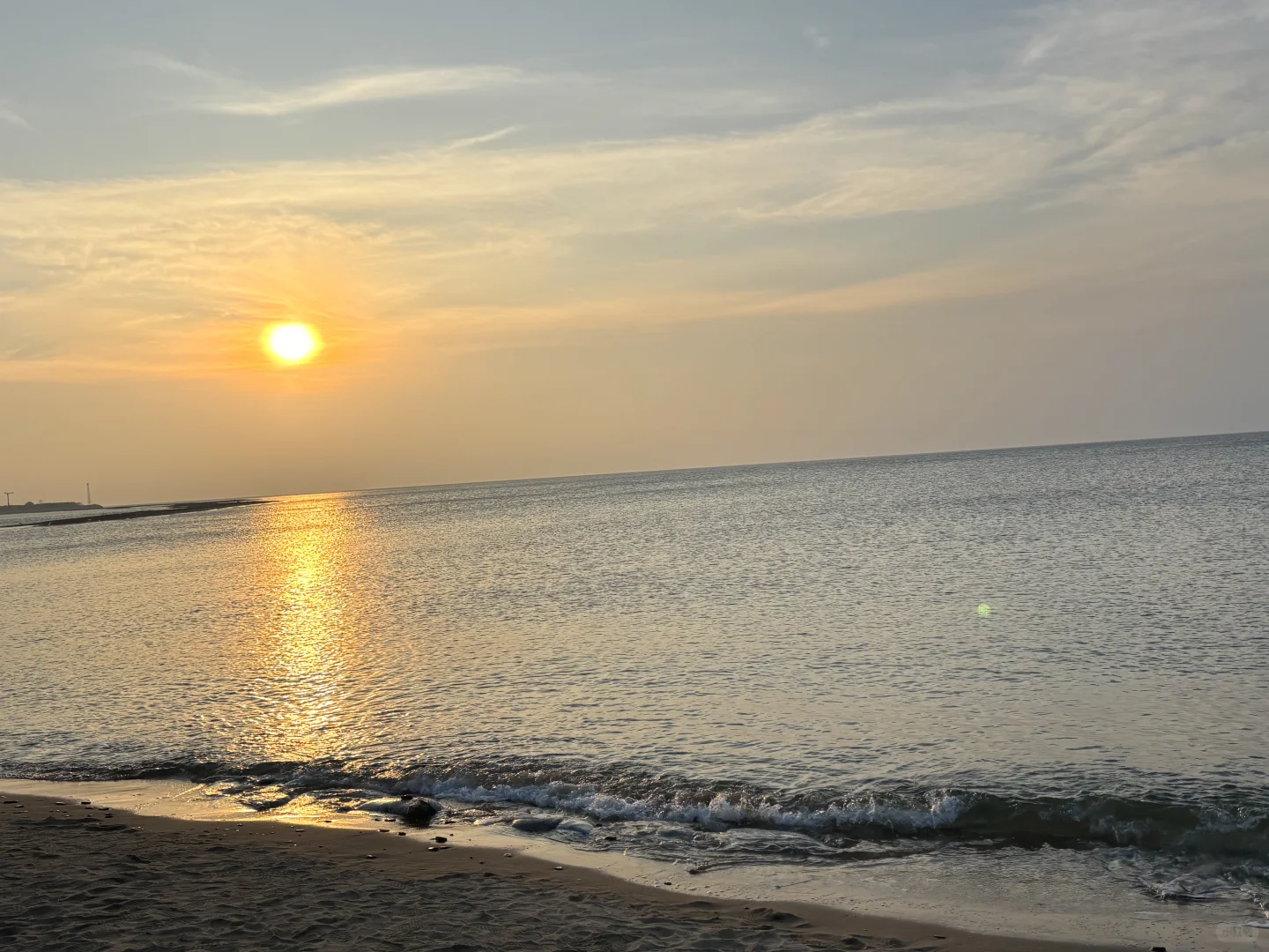 拍到了🎉娃的海边🌊美照