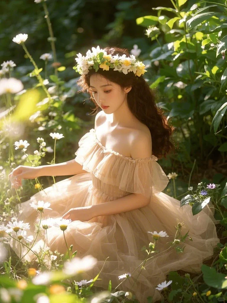 AI作图第128次（山林花漾精灵）