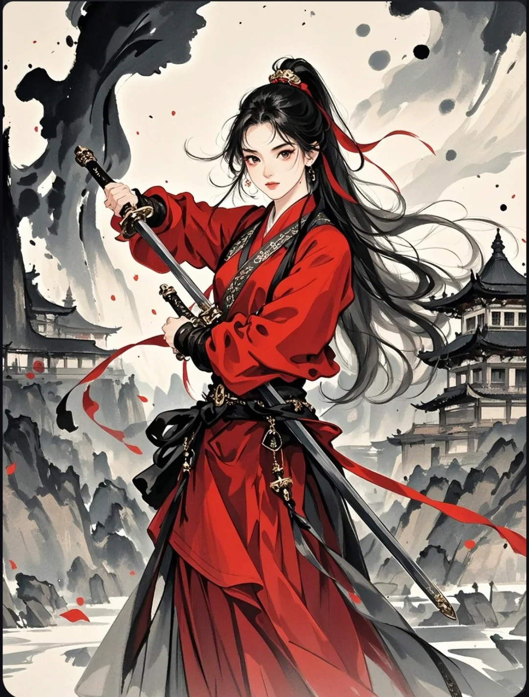 古风|红衣女侠！