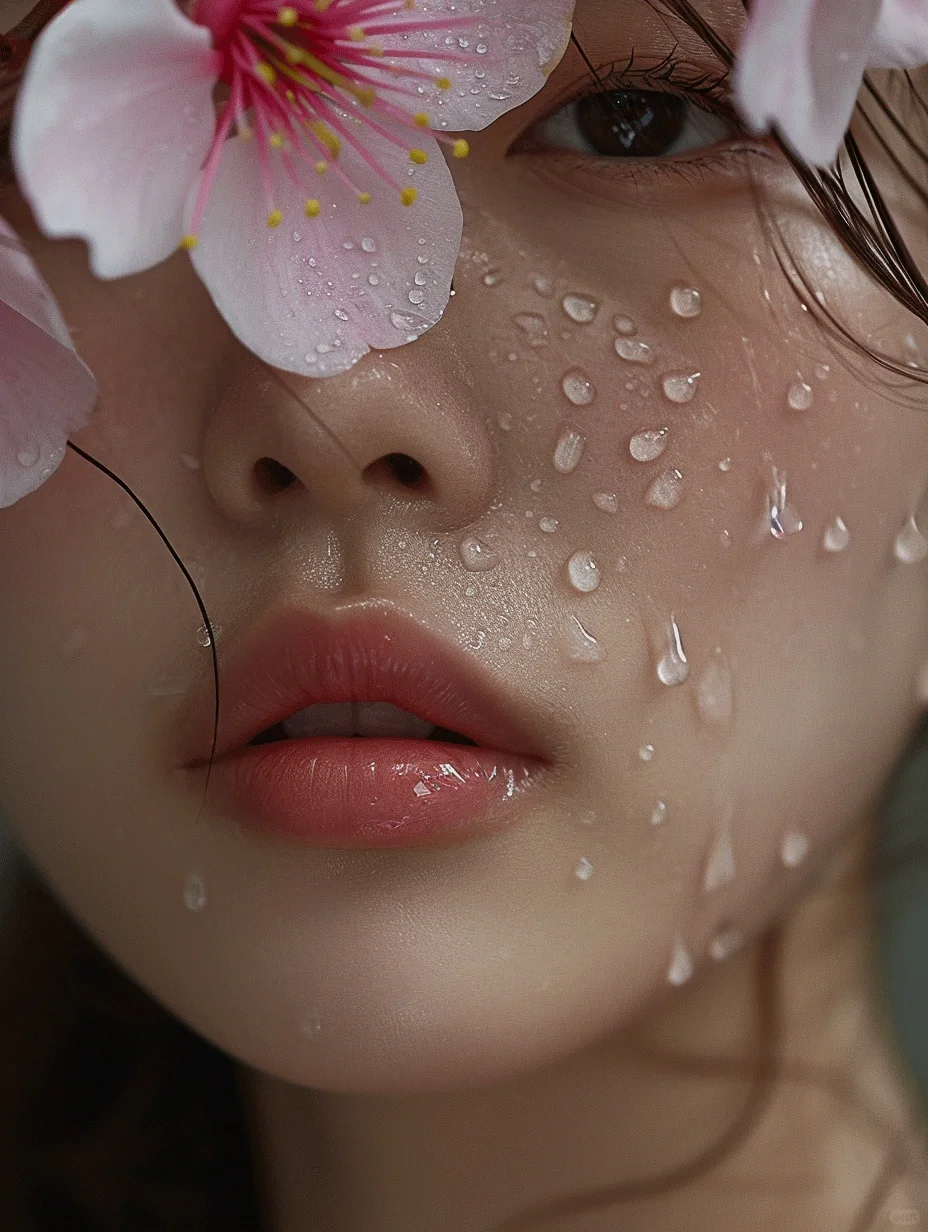 氛围感满满的露水桃花写真集，如诗如画