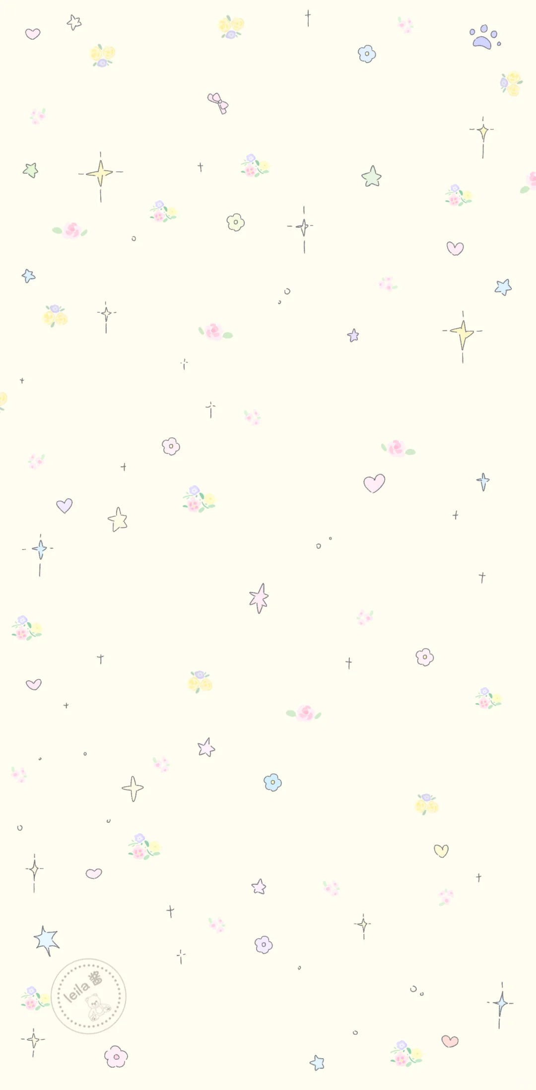 壁纸|ins碎花小动物壁纸套图