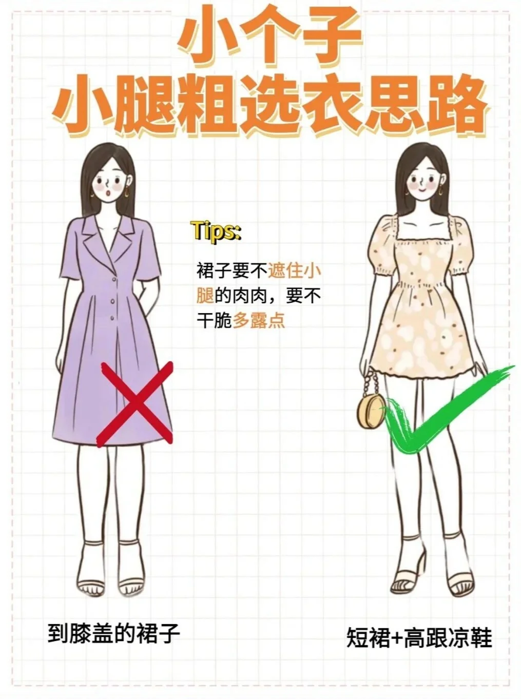 不同身材/小个子如何选择裙子，显瘦又显高