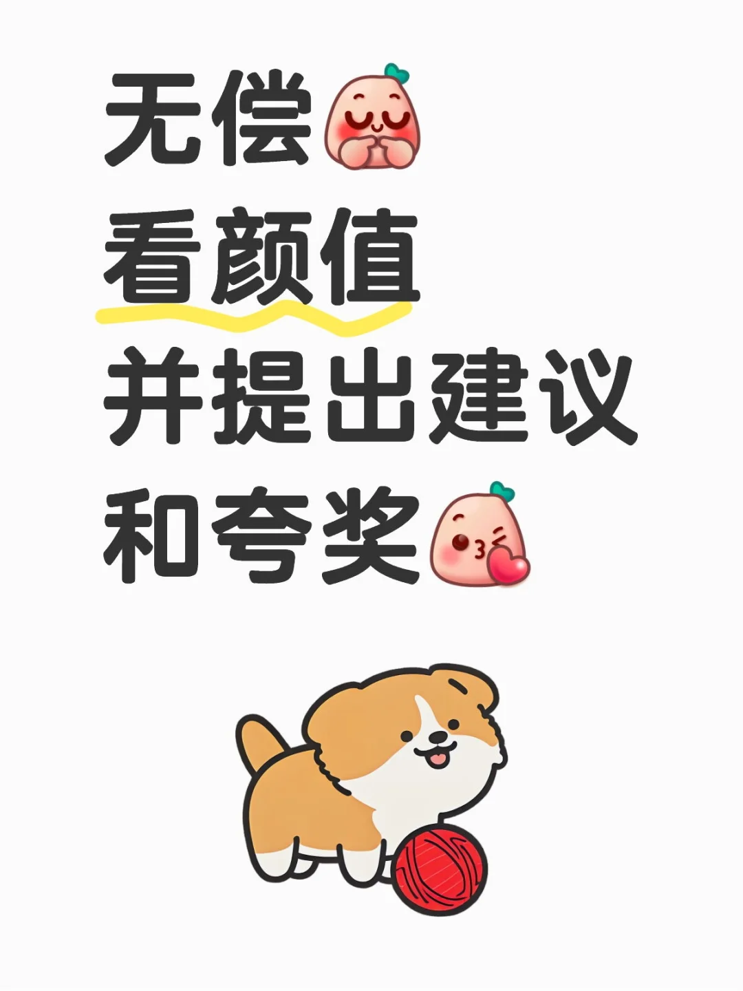 无偿看颜值!绝对客观评价