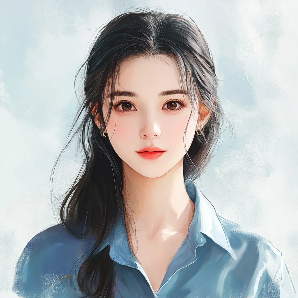 女生头像|一抹天蓝，是天空对你的温柔耳语