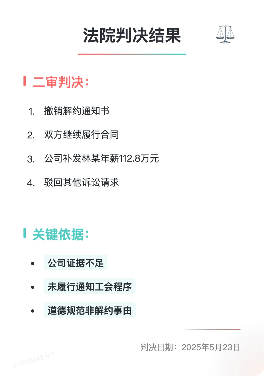 高管与女员工接吻被辞索赔百万